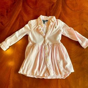 White and pink Ralph Lauren dress.